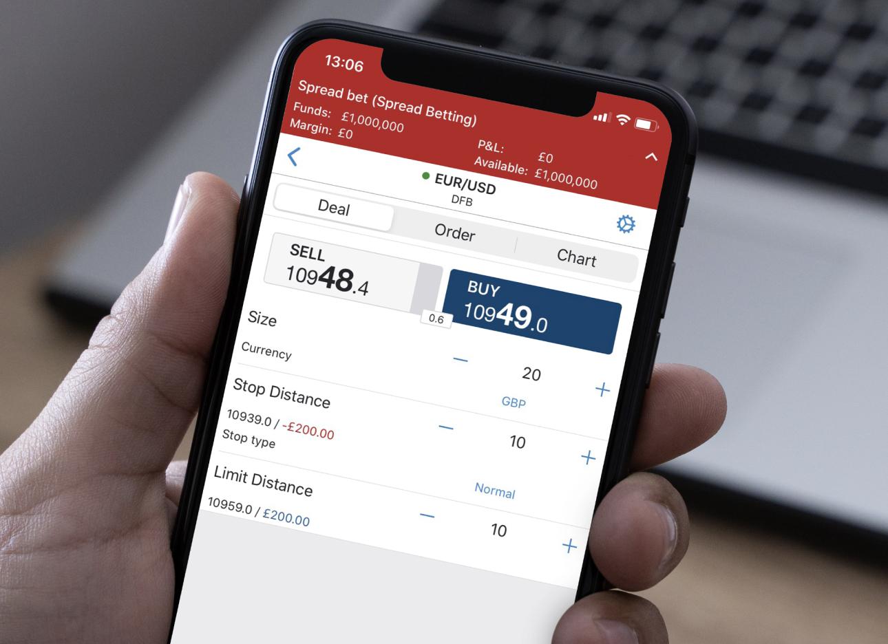 What is the spread when betting on sports?